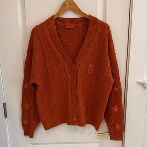 Taylor Swift Life of a Showgirl Orange Cardigan